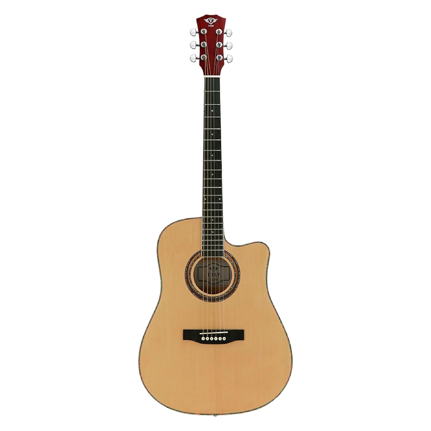 T Fly SF241P Semi-Acoustic Guitar, Natural Colour - Image 4