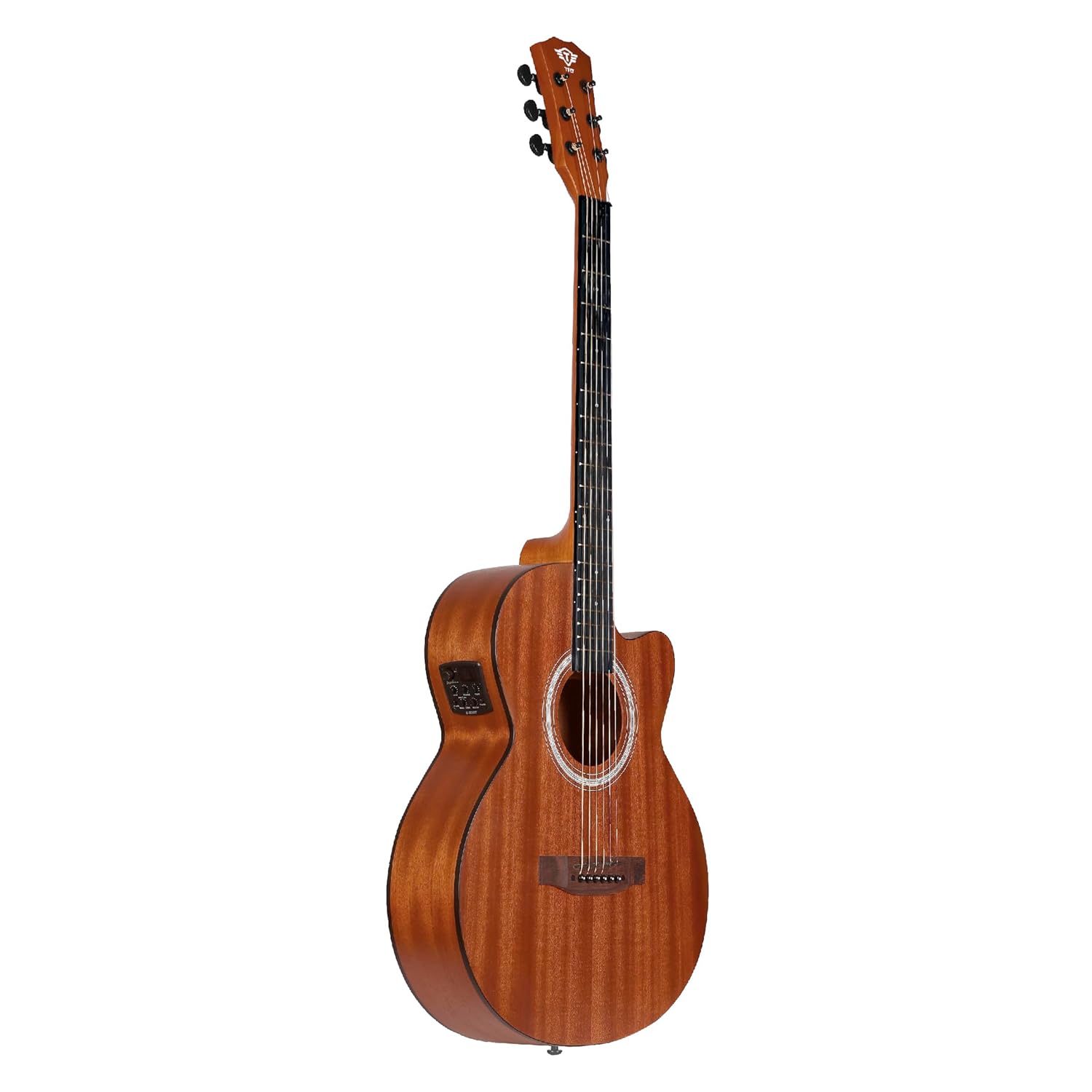 T Fly TF239CME Semi-Acoustic Guitar, 39 Inches Cutaway, Rosewood - Image 3