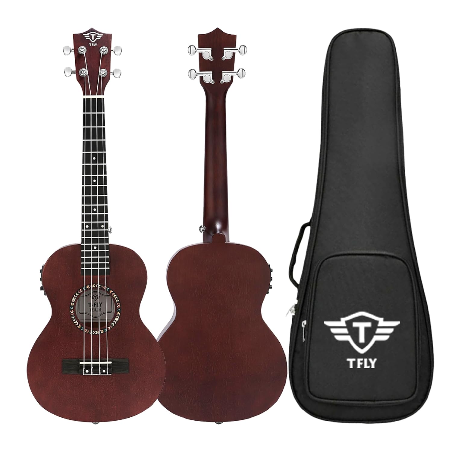 T Fly TFU 26 Tenor Ukulele, 26-inch, 3-Band EQ, TCF Colour