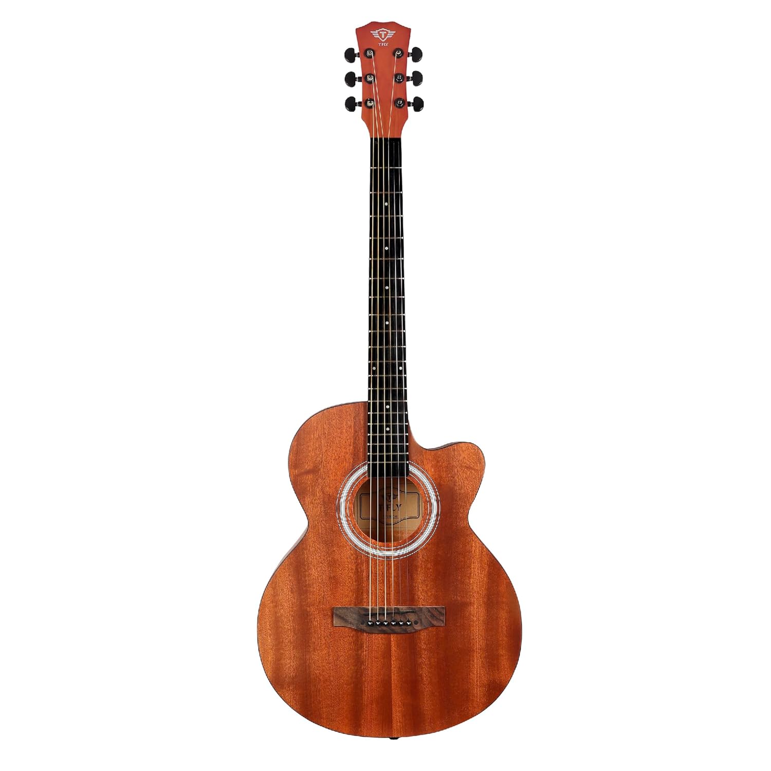 T Fly TF239CMP Semi-Acoustic Guitar, 39 Inches Cutaway, Rosewood - Image 3