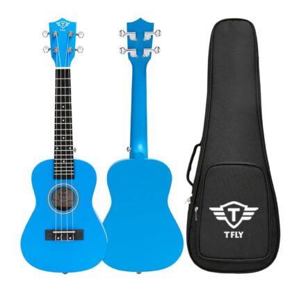 T Fly TFU 24 Concert Colourful Ukulele, Blue, 24-inch