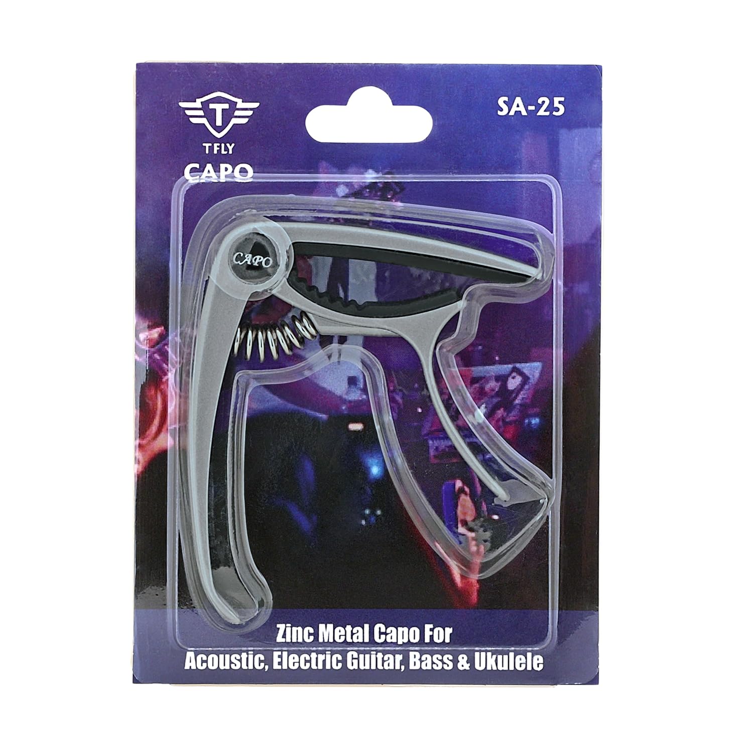 T Fly Guitar Capo with Bridge Pin Puller, Metal Spring Design - Image 8